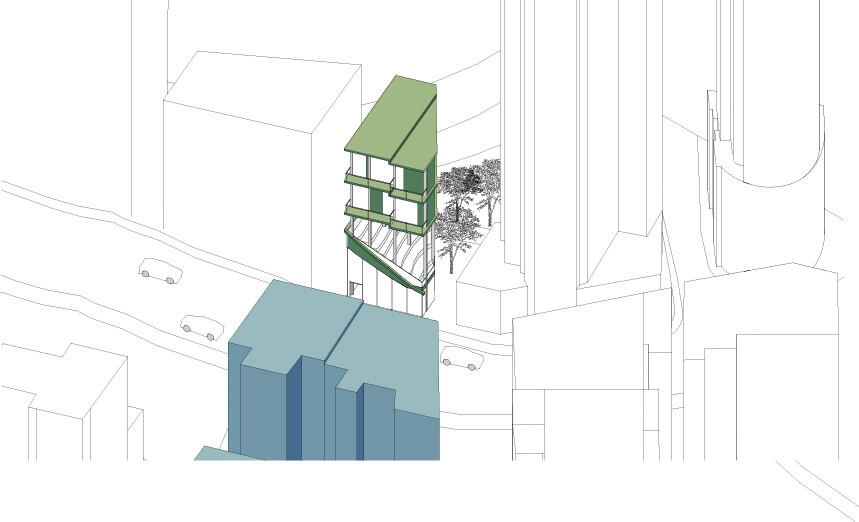 axonometric diagram of Shop House axonometric diagram of Shop House